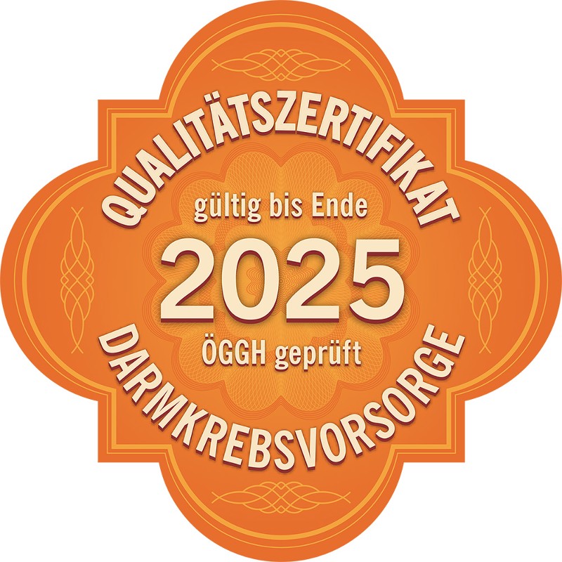 Qualitätszertifikat Darmkrebsvorsorge - gültig bis Ende 2025 (ÖGGH geprüft)